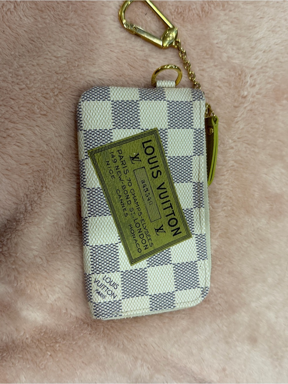 Louis Vuitton Complice Damier Azur Key Pouch Holder Coin Card Case